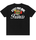 T-Shirt Noir Edgar-Yves Jr. - " C'est Pas moi c'est Francis "