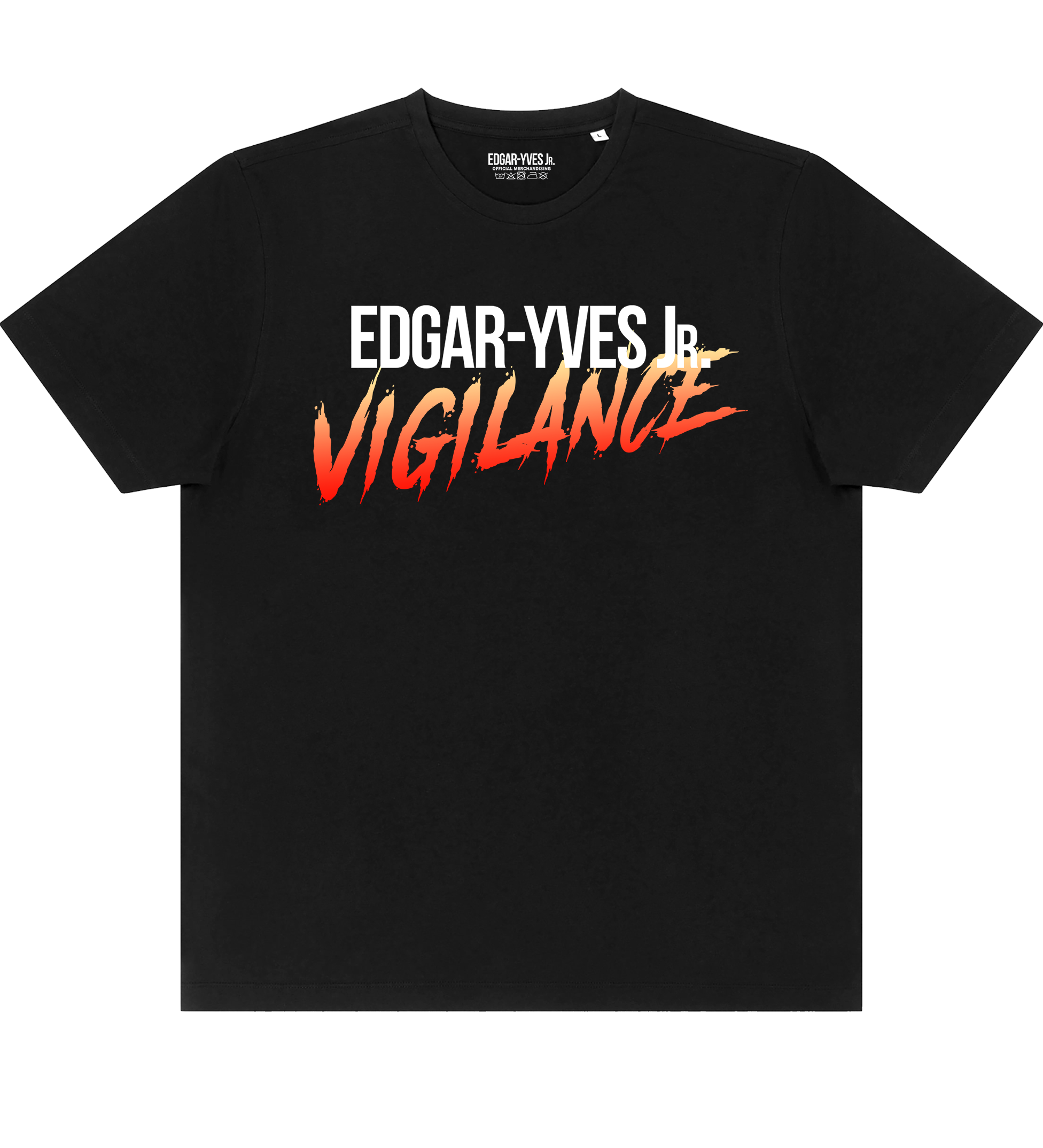 T-Shirt Noir Edgar-Yves Jr. - " Vigilance Tour"